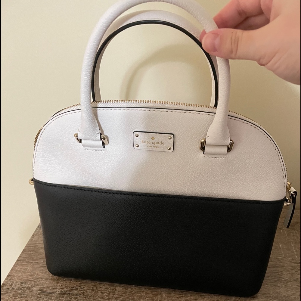 Kate Spade Color Block Black and White Handbag